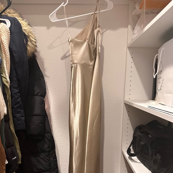 Kensie Dress in Champagne Birdy Grey - Picture 3 of 3